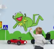 Kermit The Muppets Wall Decal Removable Sticker Kids Room Wall Art Mural MPT01