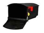 NEW Large Gibraltar Roughneck Post-Mount Wide Parcel Flag Black Mailbox Mail Box
