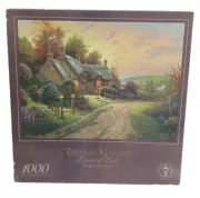 Vintage Thomas Kinkade "A Peaceful TIme" 1000 Pc. Jigsaw Puzzle Painter of Light