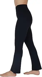 [Yogalicious] Womens Ultra Lush Madison Elastic Free High Crossover V-Back Waist Flared Leg Yoga Pant