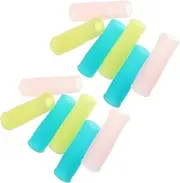 minkissy 12pcs Manicure Tools Pusher Manicure Scissors Covers Tweezer Trimmer Cuticle Clippers Cover Cuticle Scissor Handle Cover Cutlery Grips Cuticle Tool Pans Cutter Utensil