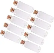 MUSISALY 18 Pcs Glass Wish Bottles with Stoppers Clear Decorative Jars for DIY Crafts Jewelry Making Message Bottles and Wedding Favors for Creative Projects