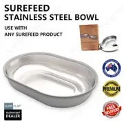 SureFlap SureFeed Stainless Steel Bowl Set Microchip Pet Feeder Silver Single