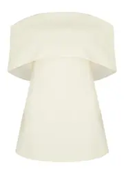 Totême Off-the-shoulder top - Off White - 34 (UK6 / XS) 34 (UK6 / XS)