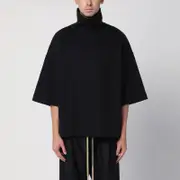 [Fear of God] Black cotton and wool turtleneck sweater M Black