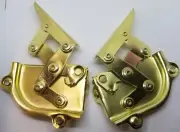 Brass SCISSOR HINGES Pair drop desk lid stay chest lift up hamper hassock trunk