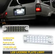 2x License 6500K White LED Plate Light For Lamp 96-21 Toyota 4Runner TRD Sequoia (for: Toyota)