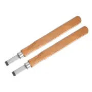 7.2mm High Speed Steel Big Flat Blade Red Wood Handle Carving Knife 2pcs