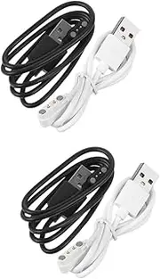 Angoily 2sets Watch Charging Cable Bank Charger Cable for Smartwatch Cords Cable Charing Organizer Charger Wireless Charger Charging USB Cable Charging Stand Adapter Pro Abs 2pcs*2