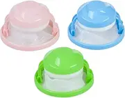 COLLBATH 3pcs Tool Mesh Filter Bag Lint Trap for Washing Machine Dog Cat Hair Catcher Pouch Reusable Mesh Bag Random Color