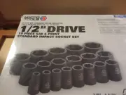 MATCO SCP196V 19 Pc. 1/2" Drive SAE 6 Point Impact sockets set NEW