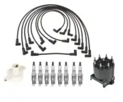 ACDelco Ignition Kit Distributor Rotor Cap Wire Spark Plugs for GMC C3500 V8