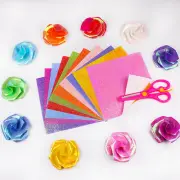 50pcs/bag Origami Cutouts Easy to Fold Handcraft Tool Multi Size Square Origami