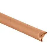 Snap Seal Kraft Mailing Tubes, 1 1/2 x 12", Pack of 70, for Shipping and Storing