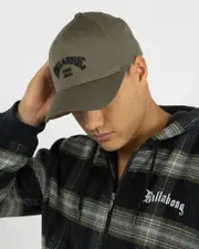[Billabong] Billabong Men's Arch Flexfit 110 Snapback Cap in Olive Green One Size Olive Green