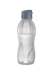Tupperware Eco Water Bottle 1L / 36 oz ~ Liquid Tight Pour Seal Silver Gray New