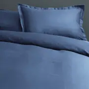 Canningvale Quilt Cover Set Bedding Palazzo Royale 1000TC Bombay Blue