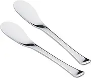 Shimomura Planning 14829 Butter Knife, Set of 2 (Made in Japan), Dishwasher Safe, Firmly Scoop Shape, Wide, Easy to Apply, Long, Large, Total Length: 7.0 inches (17.8 cm), Durable, Margarine Jam,