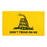 Don't Tread On Me Yellow Gadsden Flag Patch, Patriotic Patches