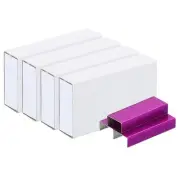 Staples for Stapler, 4 Pack #10 Mini 3/16 Inch Length Staples Rose Red