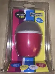 CRACKIN' EGGS MICROWAVE EGG COOKER PINK NEW IN PACKAGE