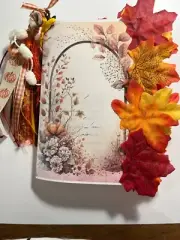 fall junk journal 1 sewn signature lots of ephemera leaves 45 pages see photos