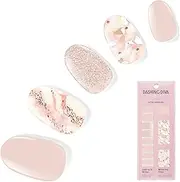 Dashing Diva Gloss Ultra Shine Gel Nail Strips 34 Strips & Nail File (Crystal Clear)