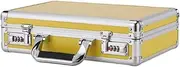 Whtkoph Aluminum Alloy Suitcase, Hard Shell Briefcase, Shockproof Case, Portable Tool Case for Men, Certificates, Tools, S