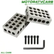 ALL-CARB Hole Block 8 Pcs 1-2-3 123 Precision 23 Hole Set with screw Wrench Case