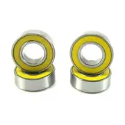 TRB RC 8x16x5mm Precision Ball Bearings ABEC 3 Rubber Sealed YEL (4)