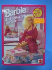 1993 BARBIE 2 in 1 COFFEE TABLE and CHAIR #65023 *NEW* IN BOX