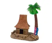 Aquatopia Hermit Crab House With Palm Tree Ornament (AQT96032)