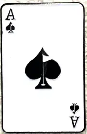 ACE OF SPADES PLAYING CARD METAL & ENAMEL GOLF BALL MARKER PINS AND ACES C6
