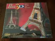 Hasbro: Puzz 3D Eiffel Tower Paris, France Sealed 300 Piece Puzzle New NOS NISB
