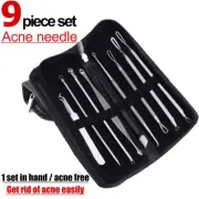 10-Piece Acne Tweezers Set Blackhead Pimple Remover Tool Blemish Extractor Kit