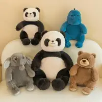 在飛比找樂天市場購物網優惠-泰迪熊兩用動物兒童可愛背包毛絨公仔抱枕保險公司禮品玩偶