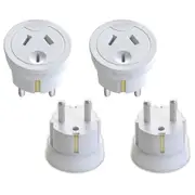 2x Sansai Travel Power Adapter Outlet AU/NZ Socket to Plug Asia EU/Bali/M East