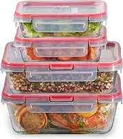 Pyrex Freshlock Rectangular Food Storage Containers Set (8 Piece)