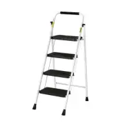 4 Step Ladder Multi-Purpose Folding Steel Light Weight Platform Portable H 4STEP