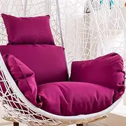 Waterproof Purple Hanging Egg Chair Cushion Cover Outdoor Single Seat Swing Egg Chair Cover with Zipper No Pad