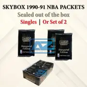1990-91 Skybox NBA Box Pack Series 1 Wax Basketball Trading Cards 1 OR 2 Packet