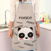 Cute Cartoon Waterproof Oil-proof Apron Kitchen Restaurant Cooking Grey-2