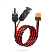 12AWG XT60 to MC-4 Solar Charging Cable IP67 Waterproof - 30A High Current 10FT