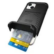for Case with Card Holder, Wingmate Wallet Case with Hidden iPhone 13 Black