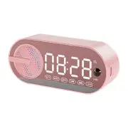 Digital Alarm Clock Bluetooth Speaker, Portable Speaker and FM Radio, Small5558