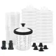 Paint SprayerGun Cup System for Automotive Paint,20 Pack Standard Size Lids5406