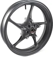 Matte Black Front Wheel Rim Compatible with Yamaha YZF R1 R6 2006-2012, FZ1 2006-2009, Bearing included Motorcycle Replacement Accessories Parts