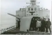 WW II German Photo ---- Main Gun On German Destroyer