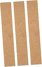 COHEALI 3pcs Self-Adhesive Cork Board Strips Natural Frameless Memo Board for Photos and Notes Easy to Install Wall Decor for Office and Home