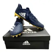 Adidas SM Freak X Carbon NCAA Football Cleats Size 13.5 Navy & Gold Original Box